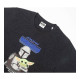 Camiseta de Manga Corta Hombre The Mandalorian Negro
