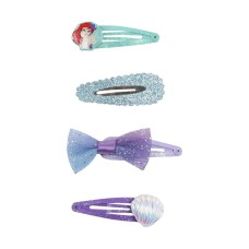 Hair Clips Princesses Disney Multicolour 4 Units