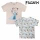 Child's Short Sleeve T-Shirt Frozen 72680 Sky blue