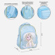 Mochila Escolar Frozen Azul
