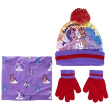 Gorro, Guantes y Braga de Cuello My Little Pony 3 Piezas Lila