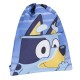 Mochila Saco Infantil Bluey Azul 27 x 33 x 1 cm