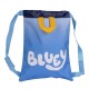 Mochila Saco Infantil Bluey Azul 27 x 33 x 1 cm