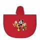 Waterproof Poncho with Hood Mickey Mouse Red