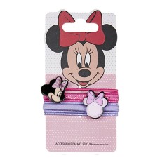 Rubber Hair Bands Minnie Mouse 8 Pieces Multicolour