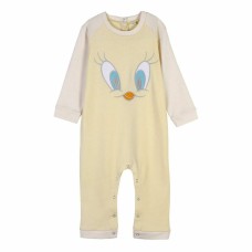 Baby's Long-sleeved Romper Suit Looney Tunes Grey Yellow