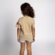 Child's Short Sleeve T-Shirt Jurassic Park Brown