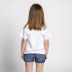 Camiseta de Manga Corta Infantil Minnie Mouse Blanco