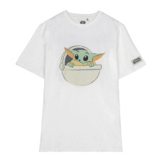 Camiseta de Manga Corta Infantil The Mandalorian Blanco