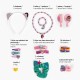 Accesorios para el Pelo Gabby's Dollhouse Rosa 23 Piezas