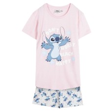 Pijama de Verano Stitch Rosa
