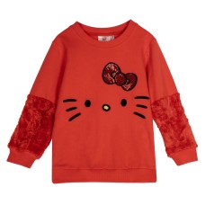 Sudadera sin Capucha Hello Kitty Rojo