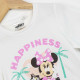 Camiseta de Manga Corta Infantil Minnie Mouse Blanco