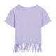 Camiseta de Manga Corta Infantil Minnie Mouse Morado