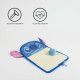 Scratching Post for Cats Stitch Blue Multi-composition 23 x 29,5 x 0,5 cm