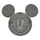 Dog Feeder Mickey Mouse Grey Silicone 28 x 15 x 1,5 cm