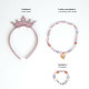 Kit de Joyería Disney Princess Rosa 3 Piezas