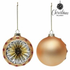 Christmas Baubles 8 cm (2 uds) Crystal Golden