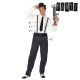 Costume for Adults Th3 Party Black (3 Pieces)