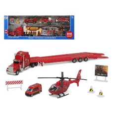 Playset Super Container Fire 39 x 14 cm Camión Portavehículos