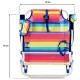 Folding Chair with Cooler Textiline Coral 55 x 24 x 63 cm Multicolour