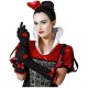 Glove Black Red Queen of Hearts