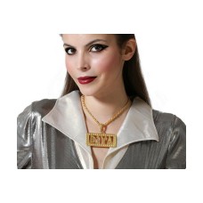 Necklace Golden Costune accessorie Rock