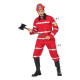 Disfraz para Adultos Rojo Bombero (2 Piezas)