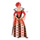 Costume for Adults Queen of Hearts Multicolour Fantasy