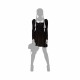 Costume for Adults Black Lady Ghost (1 Piece)