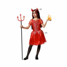 Costume for Children Red Female Demon Male Demon