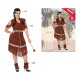 Costume for Adults Brown American Indian (3 Pieces)