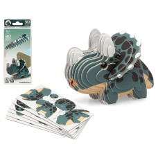 Puzzle 3D Dino 18 x 8 cm Verde