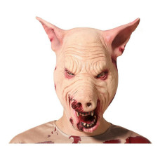 Máscara Halloween Cerdo Rosa