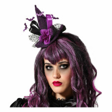 Sombrero Bruja Morado Multicolor