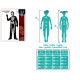 Costume for Children Black Skeleton 7-9 Years (3 Pieces)