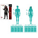 Costume for Adults Multicolour Vampire XS/S