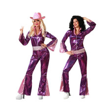 Disfraz para Adultos Fucsia Disco