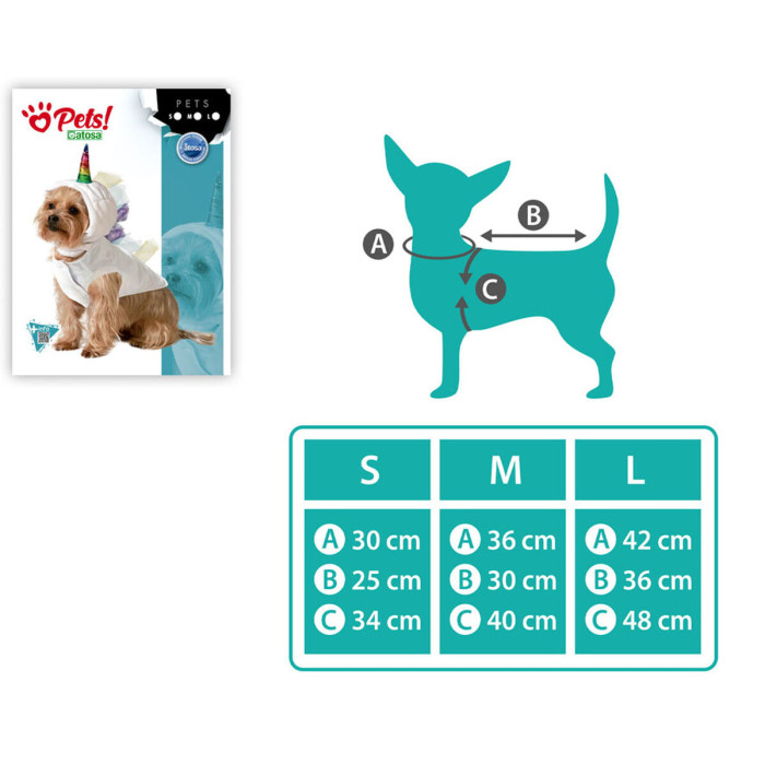 Disfraz para Perro Talla S Unicornio Disfraz para Perro Talla S Unicornio
