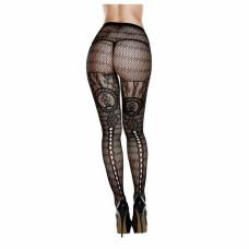 Multi Pattern Jacquard Pantyhose Queen Size Baci Lingerie 83182