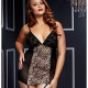 Picardías Leopardo Queen Size Baci Lingerie BW3109-REDOS