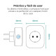 Enchufe Inteligente KSIX Smart Energy Slim WIFI 250V Blanco
