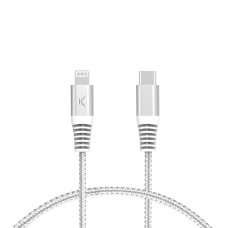 Cable USB-C a Lightning KSIX Gris