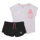 Conjunto Deportivo para Niños Reebok G ES SS MONGLW BABY Rosa Blanco