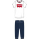 Conjunto Deportivo para Bebé TWILL JOGGER Levi's 6EA924-001  Blanco