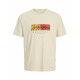 Men’s Short Sleeve T-Shirt Jack & Jones JORFREDERIKSBERG BOX 12278266 Beige