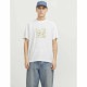 Men’s Short Sleeve T-Shirt Jack & Jones JCOTARMAC CAMO FRONT TEE 12273239 White