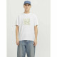 Men’s Short Sleeve T-Shirt Jack & Jones JCOTARMAC CAMO FRONT TEE 12273239 White