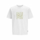 Men’s Short Sleeve T-Shirt Jack & Jones JCOTARMAC CAMO FRONT TEE 12273239 White