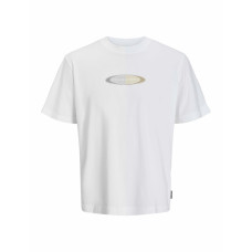 Camiseta de Manga Corta Hombre Jack & Jones JCOPACER BRANDING PRINT 12273880 Blanco